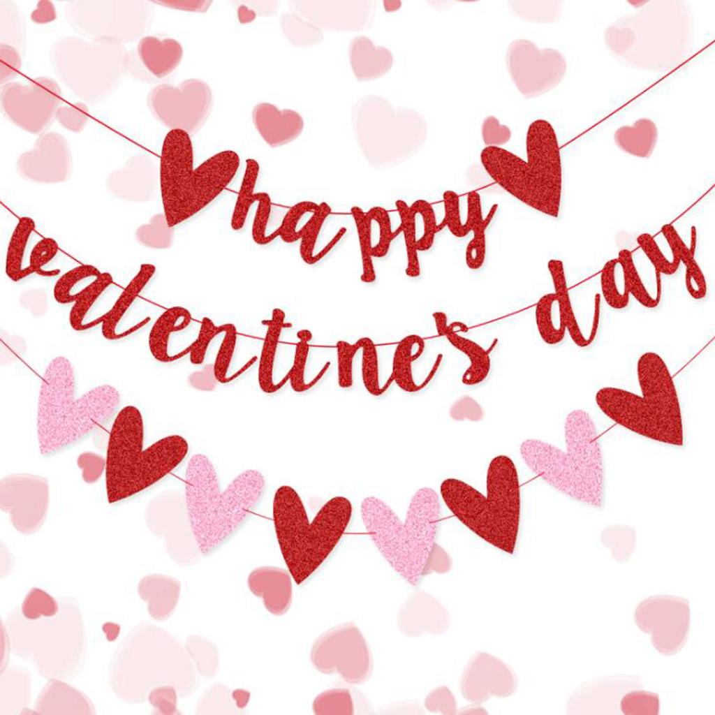 Valentinstag Dekoration Flagge Flash Liebe Blume Dekoration Liebe Party