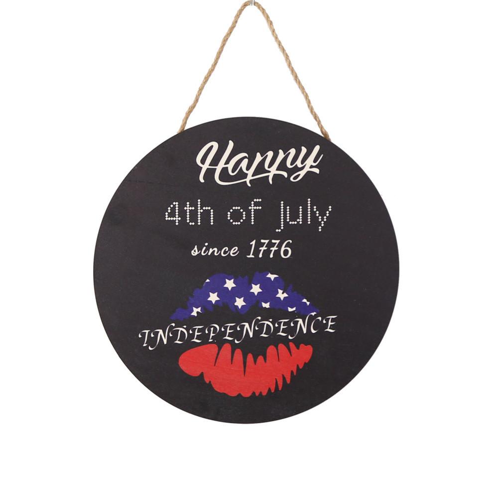 Unique Independence Day Wooden Signage For Festive Home Decor With American Flag Motif