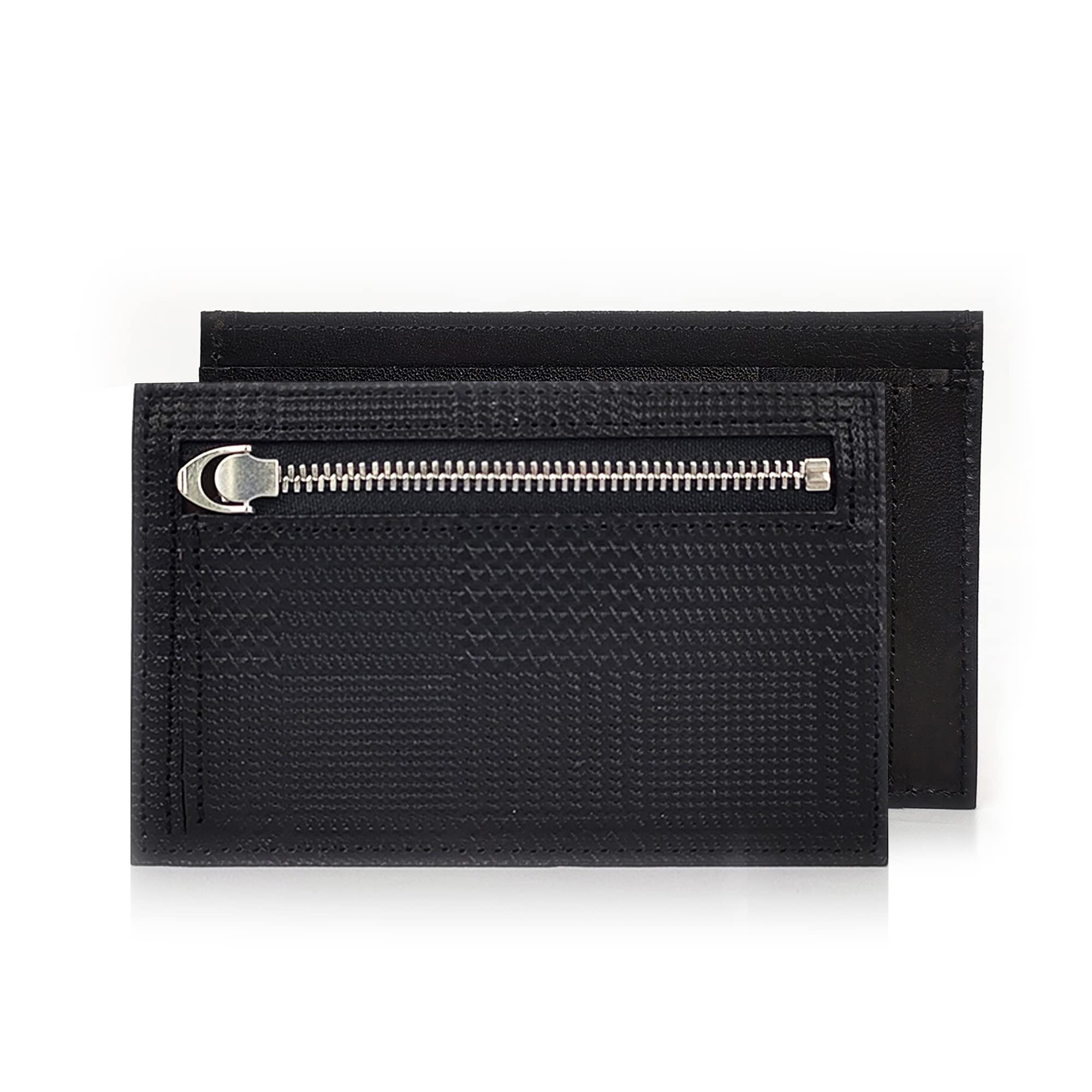 

Fragment Case Card Coin Plaid Pattern Tochigi Leather Genuine Leather Made in Japan [Kubota] [Tochigi Leather] Men s TGC-3480 (Black)