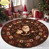 3D Visual Deep-Pile Santa Claus Rug, Retro Patchwork Washable Non-Slip Living Room Carpet, Christmas Home Decor, Xmas Gift Idea