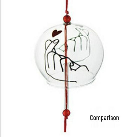 Cherry Blossom Glass Wind Chimes: Creative Home Décor & Spring Festival Gift