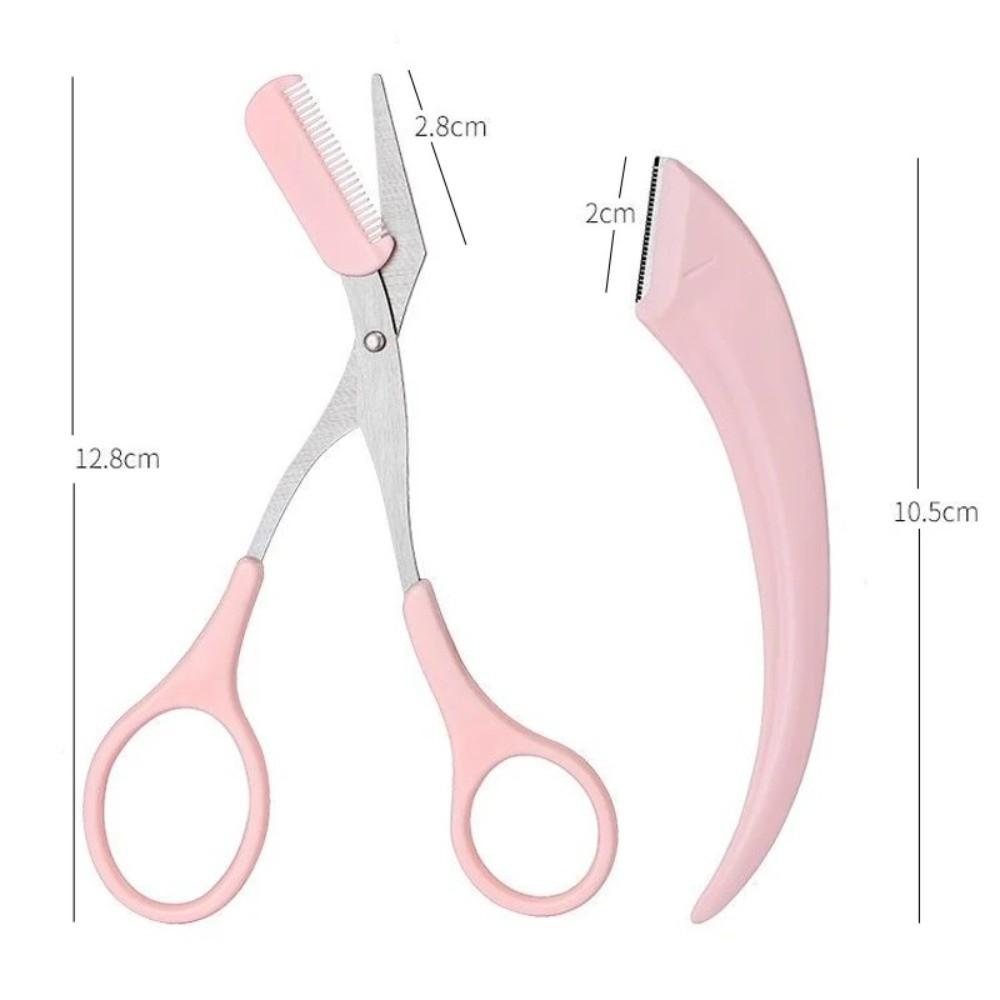 with Comb Eyebrow Trimmer Multifounction Ultra-Smooth Eyebrow Scissors Stainless Steel Makeup Beauty Scissors Female Male