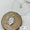Fringe Vintage Virgin Mary Pendant Necklace Fashionable Ethnic Style Necklace Brooch