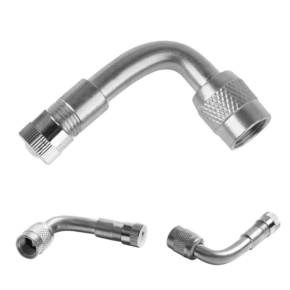 90 Degree Brass Air Tyre Valve Schrader Valve Stem with Extension Adapter for Car Truck Motorcycle