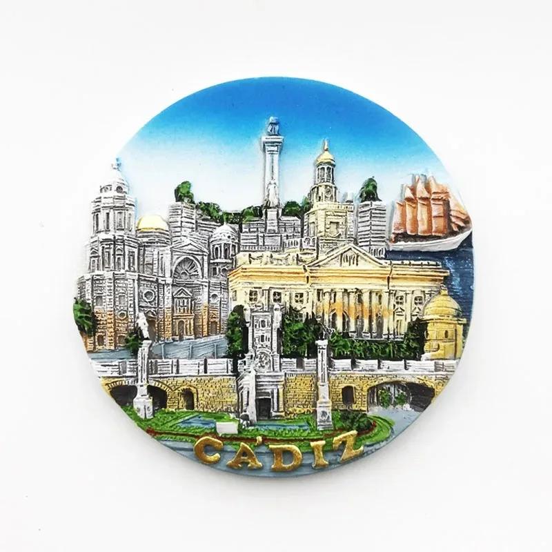 Spain Travelling Souvenirs Valencia Fridge Magnets Conil Tarifa Cadiz Maravillas Fridge Stickers Home Ornaments Birthday Gifts
