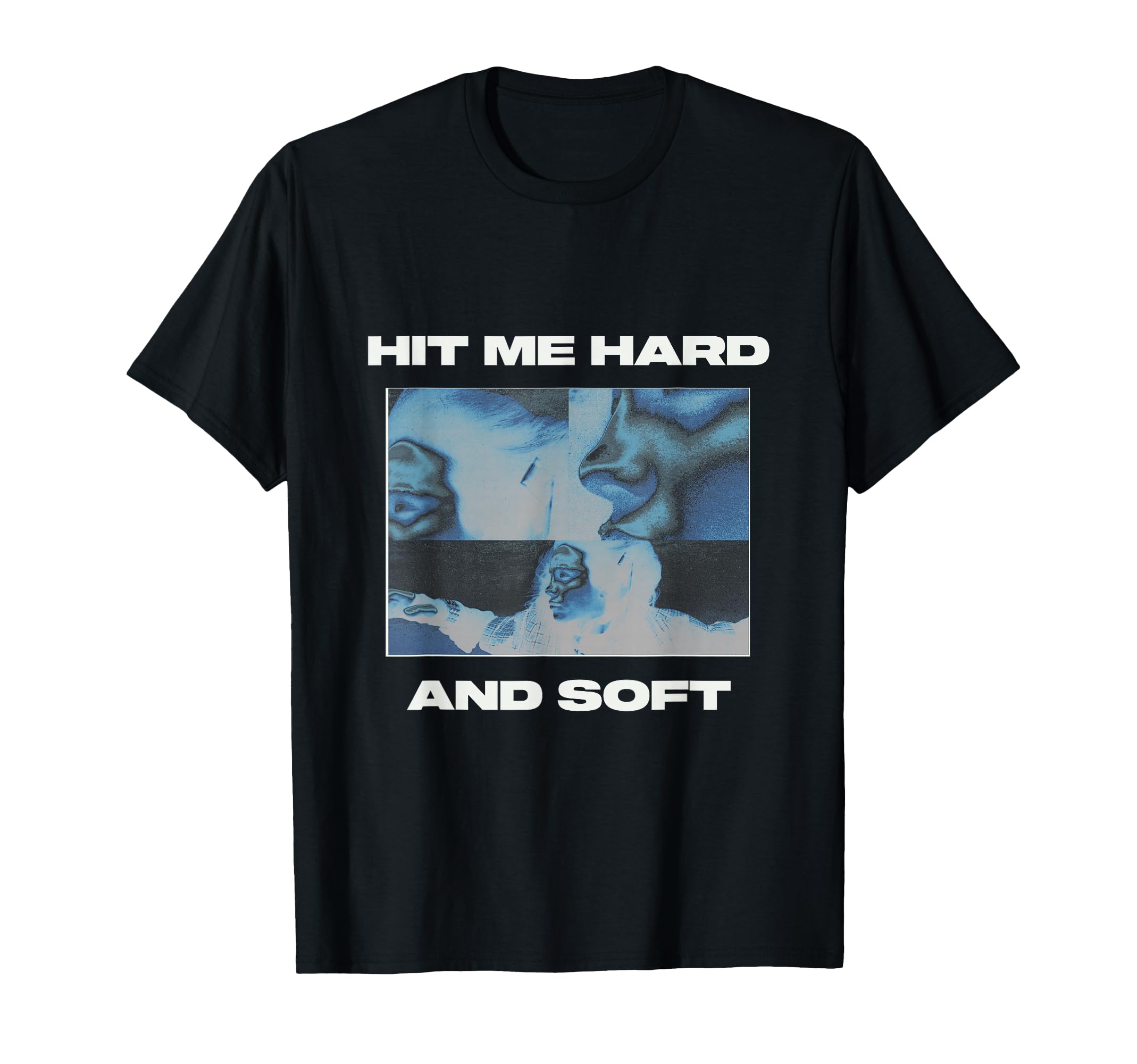 Официальная черная футболка Billie Eilish HIT ME HARD AND SOFT с инвертированным принтом