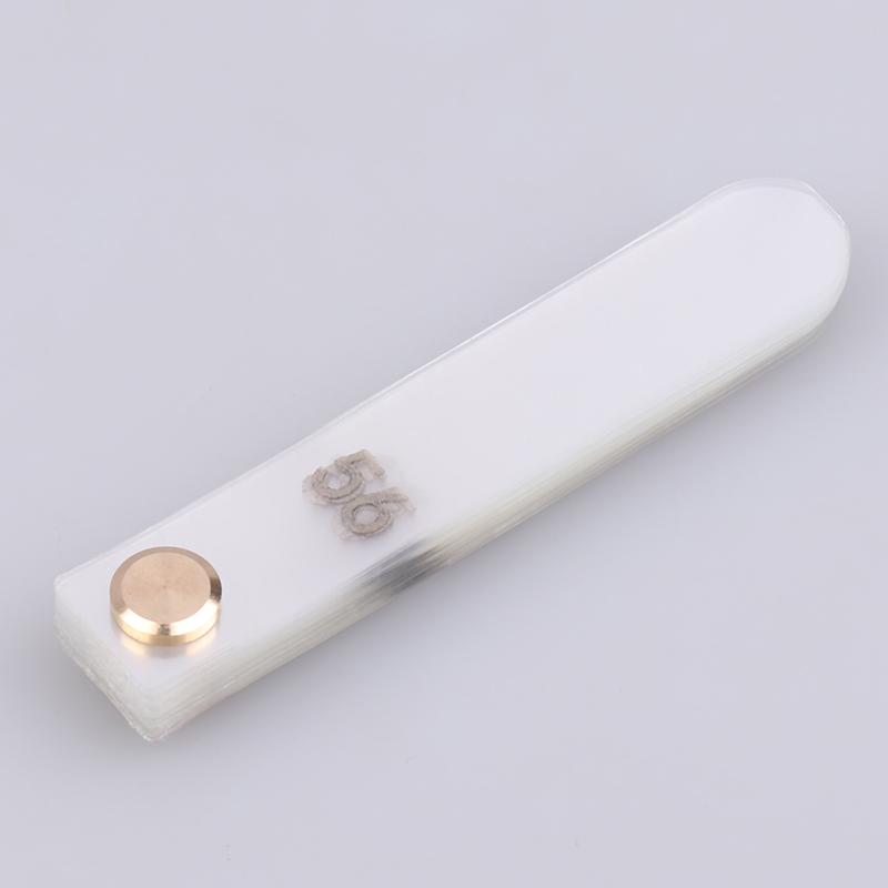 56 Stück/Set Zahnärztlicher Interproximaler Reduktionsmessschieber Behandlungswerkzeuge 0,1 mm Zahn Kunststoff Transparent Spaltmessschieber