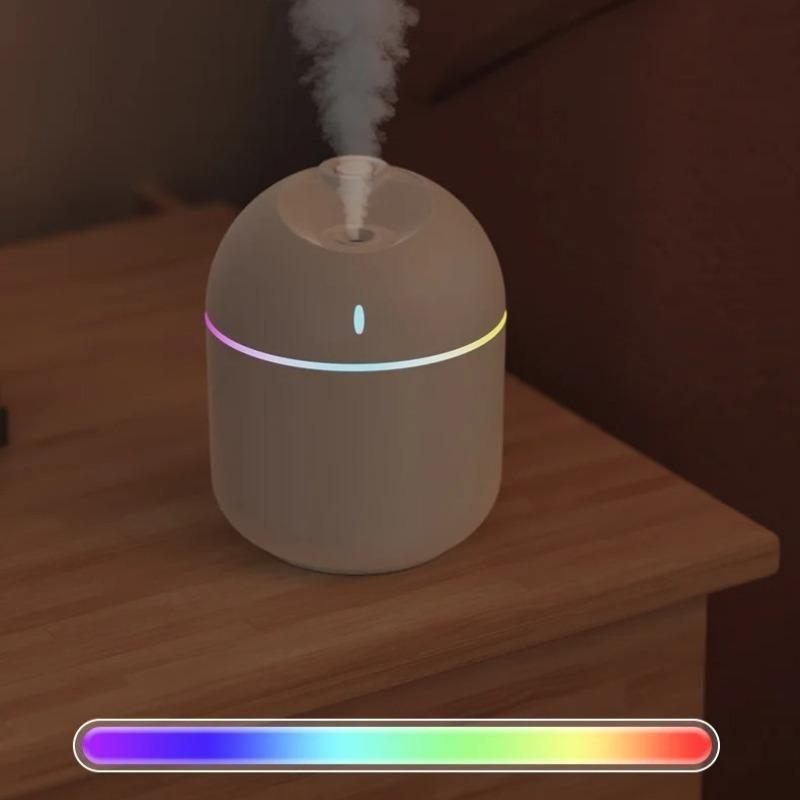 USB Mini Air Humidifier Aroma Essential Oil Diffuser For Home Car Ultrasonic Mute Mist Maker Diffuser with LED Color Lamp