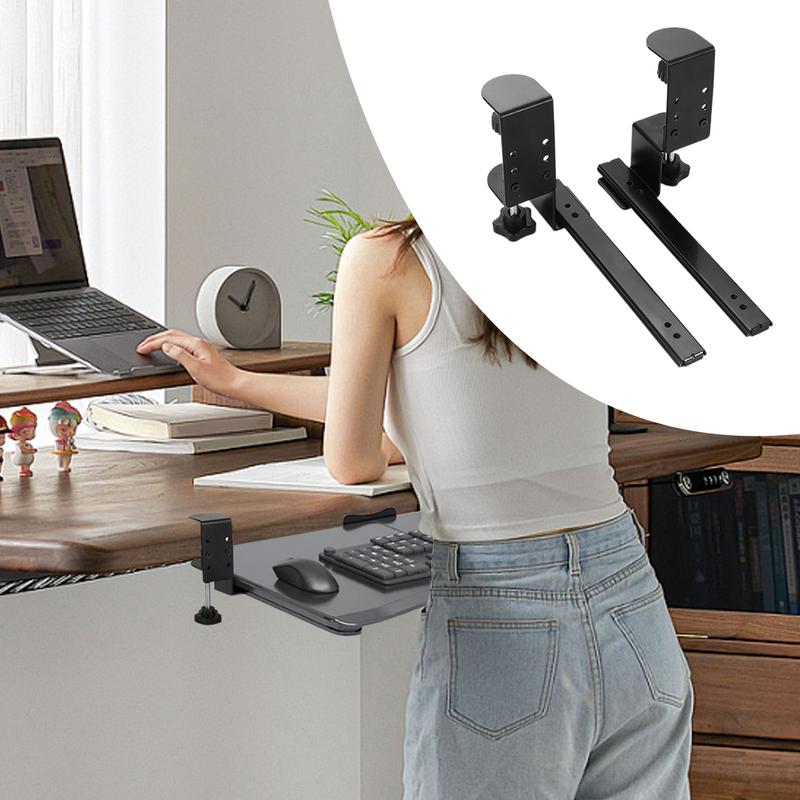 Underdesk Keyboard Drawer Keyboard Shelf Sliding Slide-Out Keyboard Drawer Keyboard Shelf Sliding Under Desk Mounted Keyboard