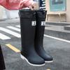 Fashion Rain Boots Women's Four Seasons Fashion Outdoor Mid-tube Waterproof Non-slip Rubber Shoes Fashion Rain Boots Garden Galoshes