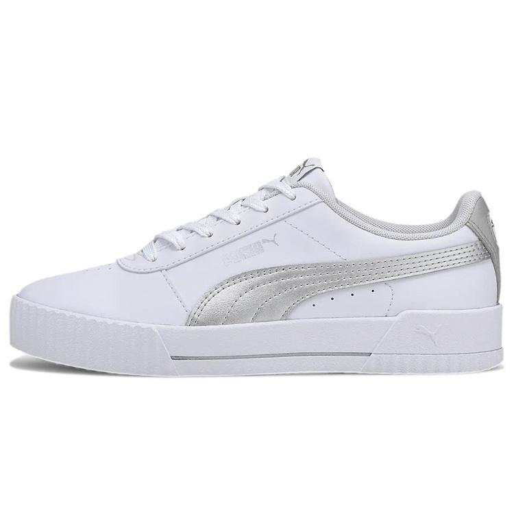 (WMNS) PUMA Carina Meta20 White Silver Women s 373229-01 EU 35.5