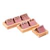 Wooden Earring Display Stand Ear Accessory Tray Ear Ring Holder Jewelry Display Props Jewelry Packaging