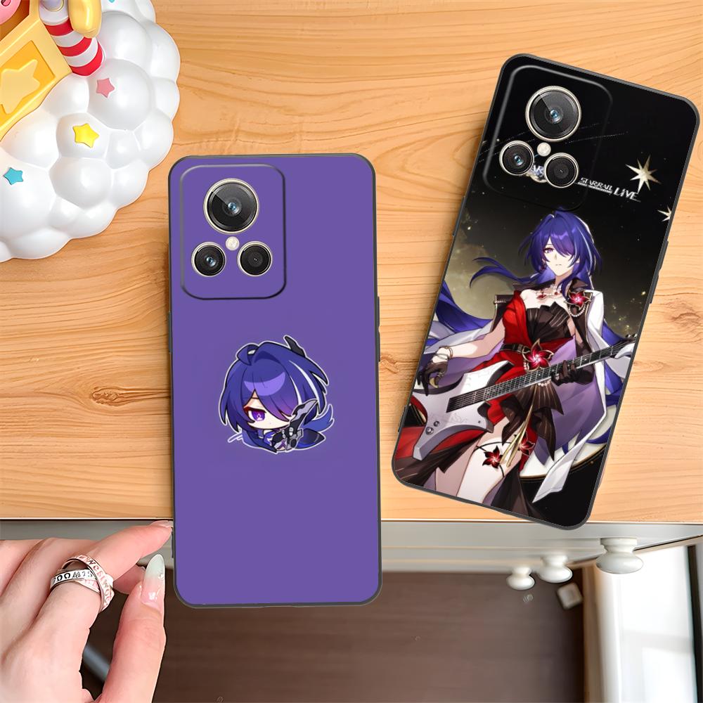 HSR Acheron Matte TPU Mobile Phone Case for Realme GT 8 Neo Pro C75 73 71 C67 65 C55 53 C35 31 C20 15 Colorful Cover