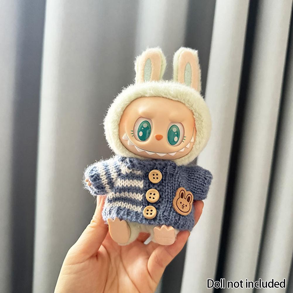 

Для 17 см Кукольная одежда Лабубу Модная одежда Толстовки Кукольная одежда Цветовые толстовки Кукольные аксессуары Милые украшения Маленькая одежда 10#