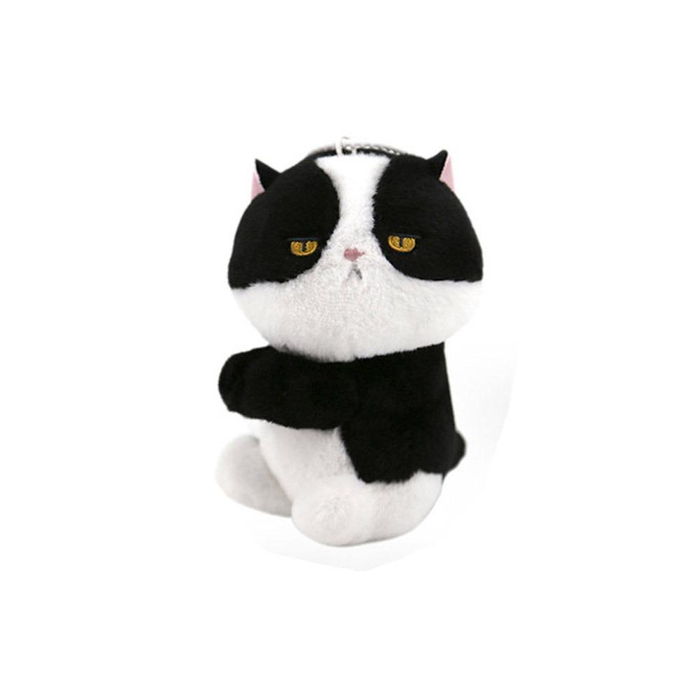 Cartoon Animal Cat Plush Pendant Soft Key Chain Cute Cartoon Clip Doll Toy  Birthday Gift