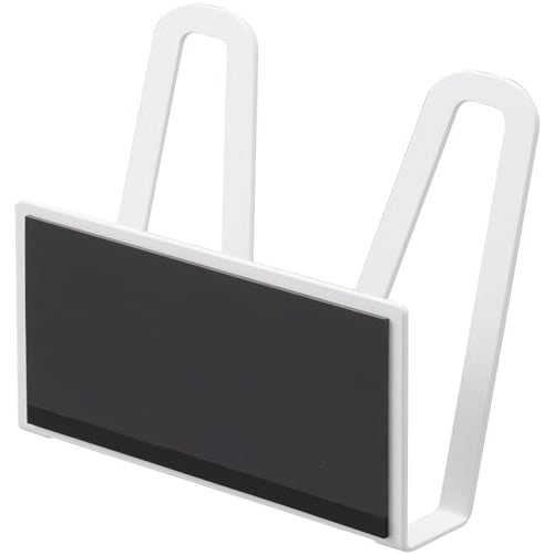 Yamazaki Magnetic Pot Lid Holder, White, Approx. W13.5 X D6.5 X H14cm, Plate, Pot Lid Stand, Floating Storage, 3524