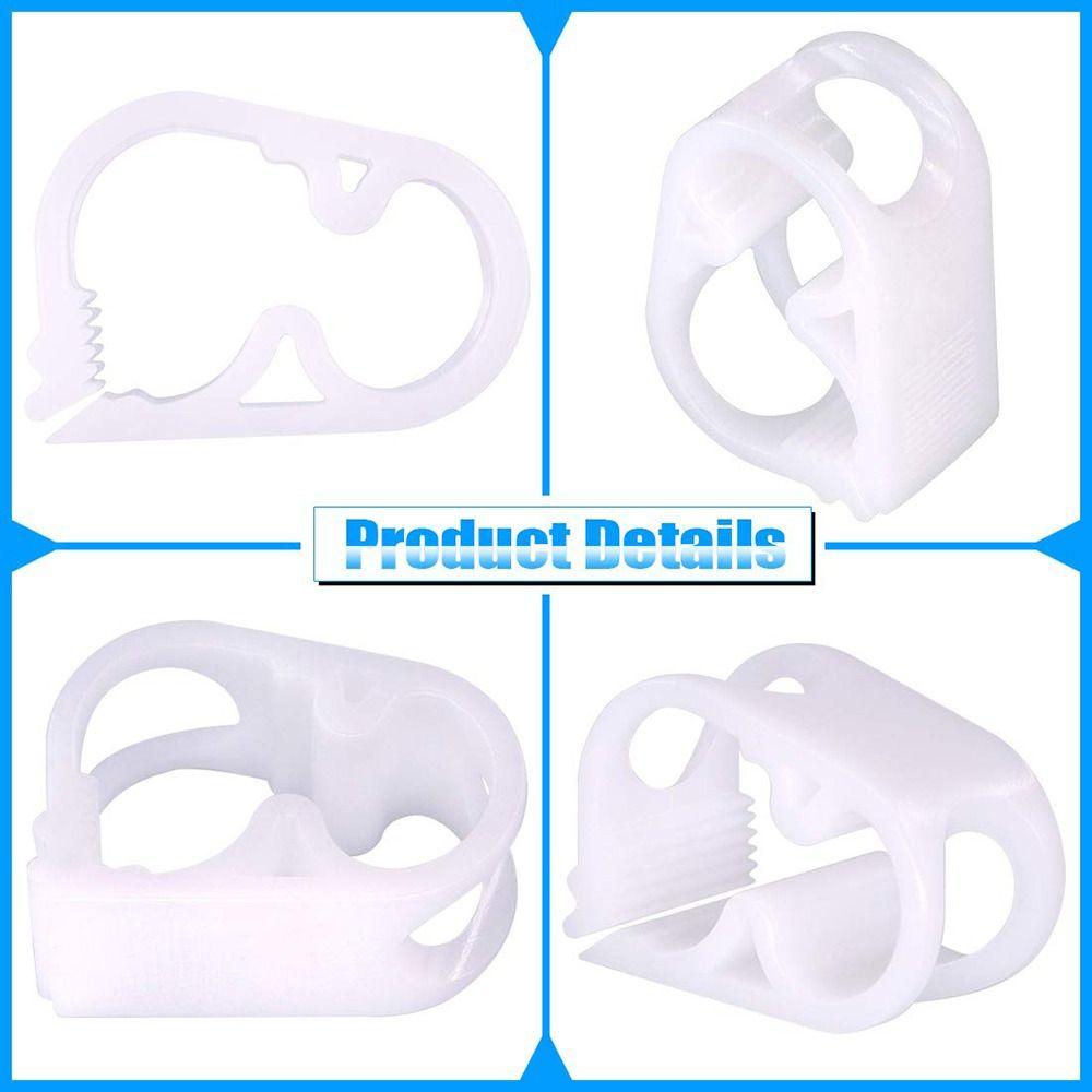 10PCS Plastic Plastic Tubing Clamps 6~12mm/1/4"~1/2" Flow Control Hose Clamp  Infusion Bottle