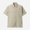 DOD See-Through Short Sleeve Shirt (Beige)