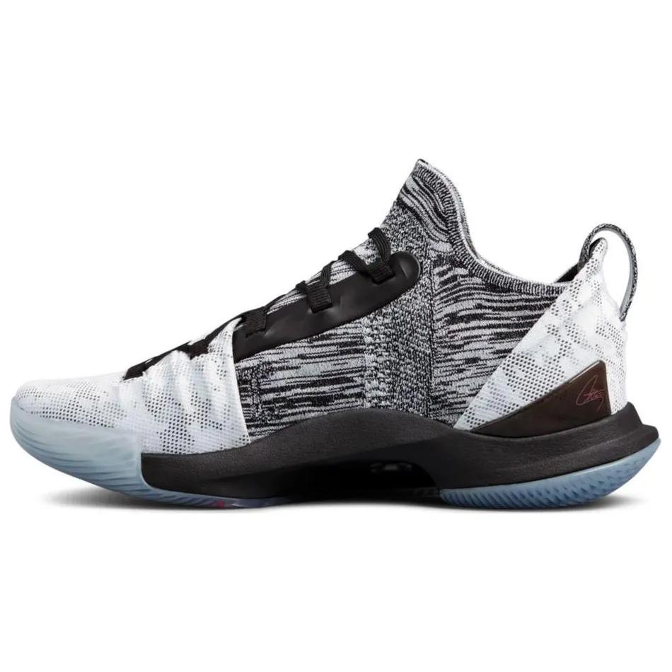 Under Armour Curry 5 'International Smoke' (Unisex) White / Black Basketball Shoes 3020657 108