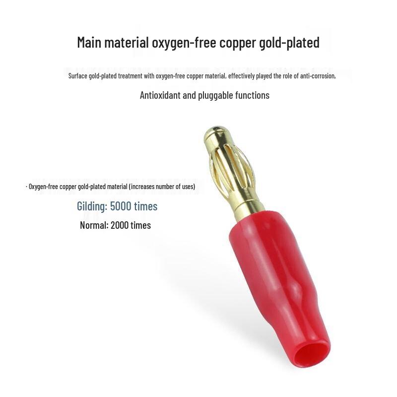 4mm Brass Gold-Plated Banana Plug