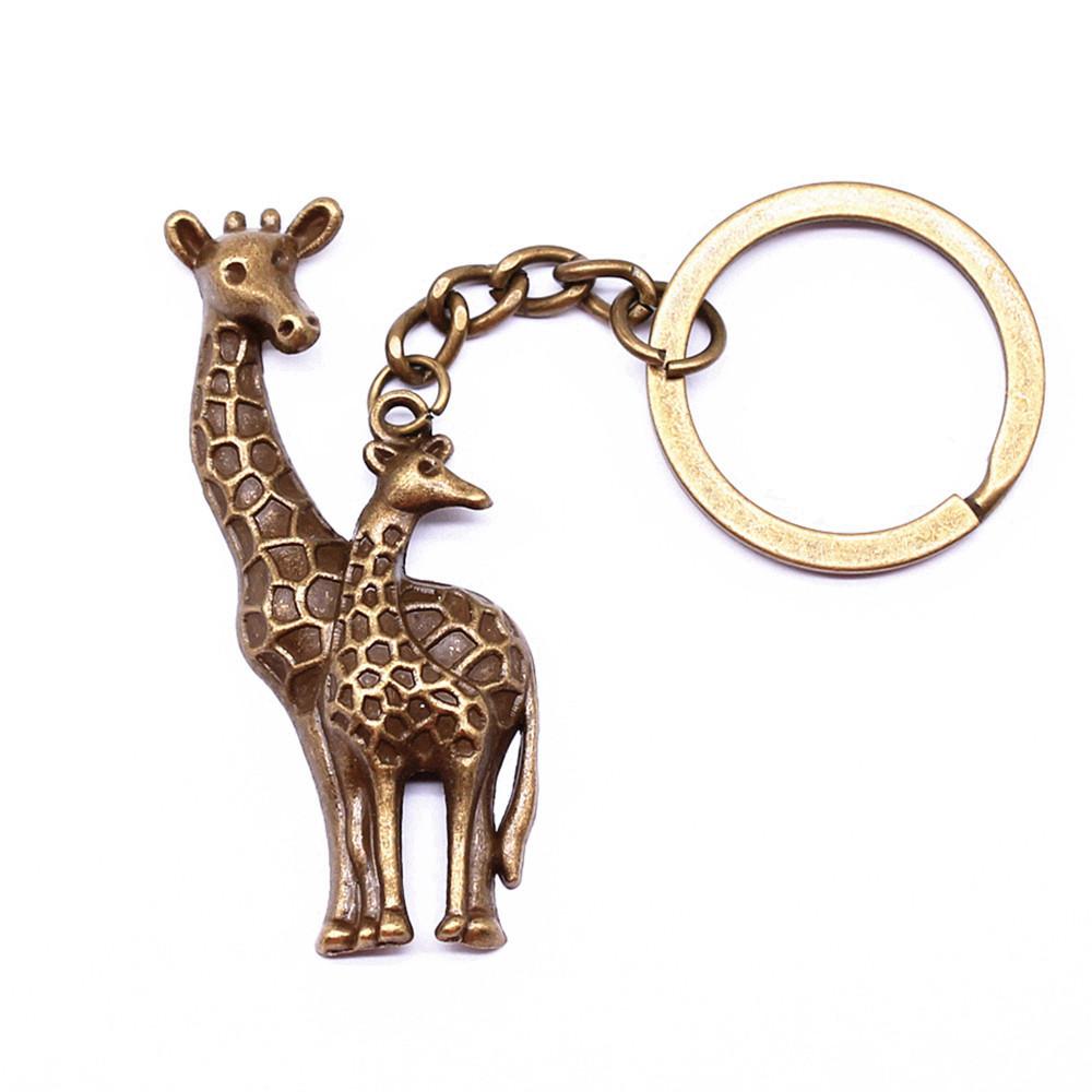Bear Charm Tiger Keychain Wild Animal Pendants Key Ring 28mm