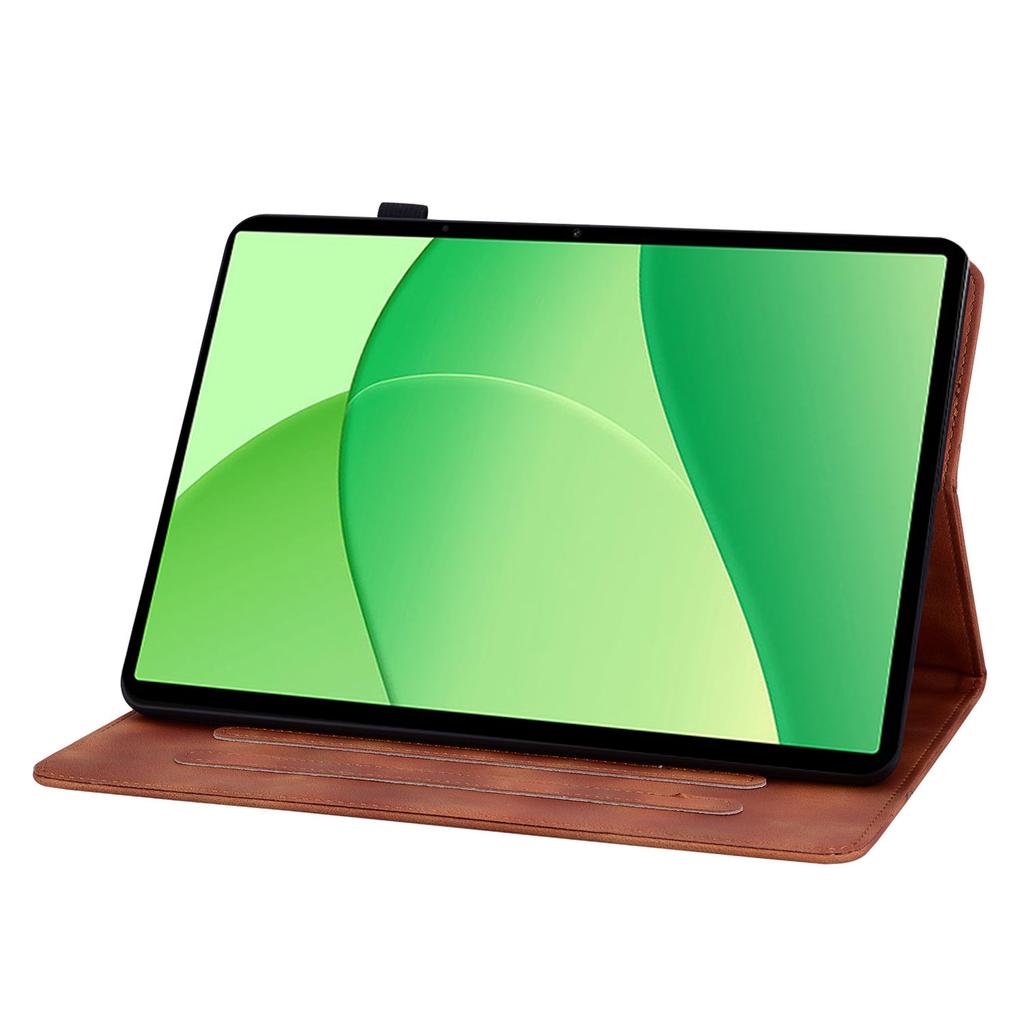 Für OnePlus Pad Lite/Oppo Pad SE Hülle Lilienblumen-Prägung Kartenfächer Leder Tablet-Hülle