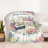 Mother's Day Greeting Card Blanket Suitable for Sofas,travel, Living Rooms Also a Good Gift for Friends and Family Suitable for All Seasons.