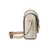 Gucci Horsebit 1955 GG Supreme Canvas Mini Crossbody Bag With Leather Trim For Women Luxury Daily Use