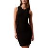 Solid Slim Fit Knit Sleeveless Dress Women Dresses Black 47B319GUB1