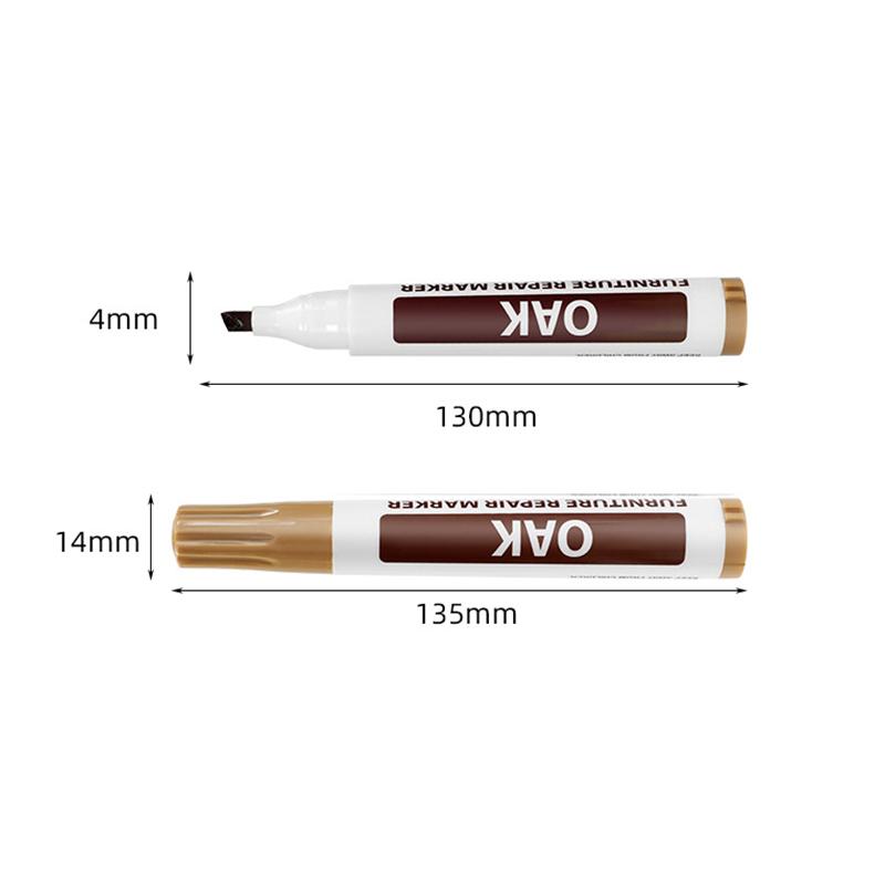 3Pc Furniture Touch-up Marker Waterproof Permanent Markers Pen for Restore Repair Andy Wood Surface