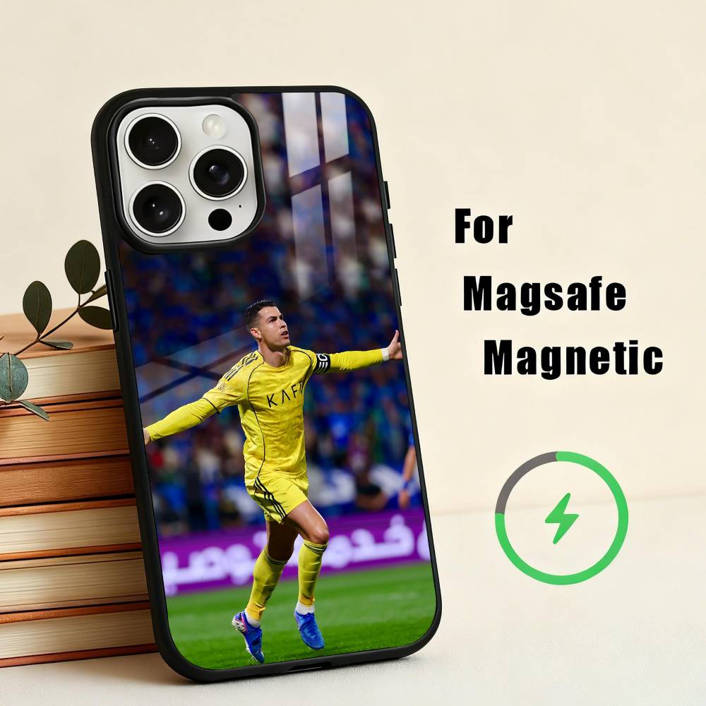 C-Cristiano-O R-Ronaldo-O Phone Case For iPhone17,16,15,14,13,12,11 Plus,For Magnetic Wireless Charge Cover