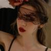 Lace Hollowed-Out Semi-Shading Veil Eye Mask for Women