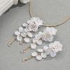 2025 new Korean version women's necklace earrings jewelry set flower small fresh design collar earrings women's fashion