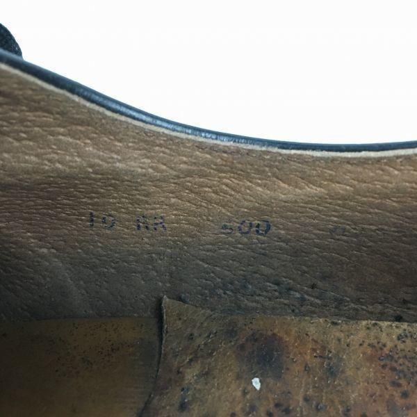 Rare USA Vintage WORK AMERICA Postman Shoes U-Tip Business Shoes Black Size 10AA Men's(USED)