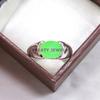 Jade Oval Cut Gemstone With 925 Sterling Silver Ring For Men's #B169 JL375675700955