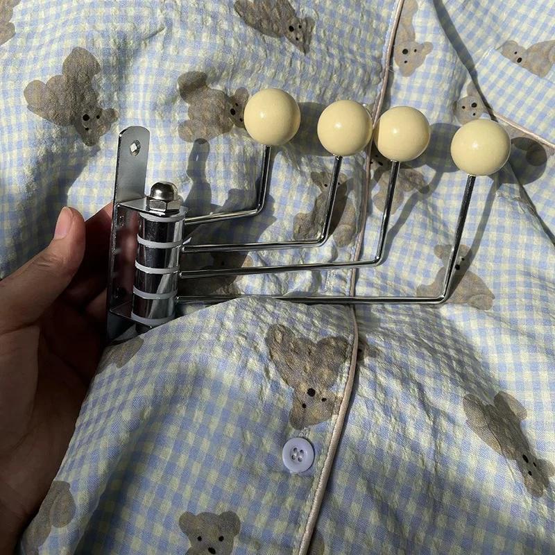 Ins Wall Coat Rack Closet Closet for Clothes Hanger Portable Stand Dressing Rooms Entrance Hall Coat Rack Furniture for Home