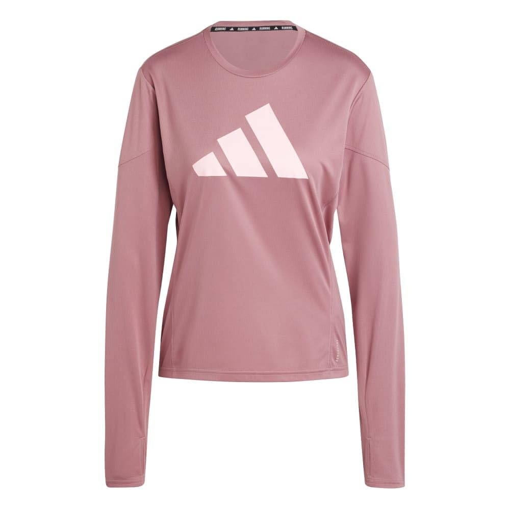 Adidas Běžecké Dlouhý Rukáv Run It Dlouhý Rukáv IEJ74 Karmínové Tričko Tričko Dámské Z Druhé Ruky (IW8458) J/S