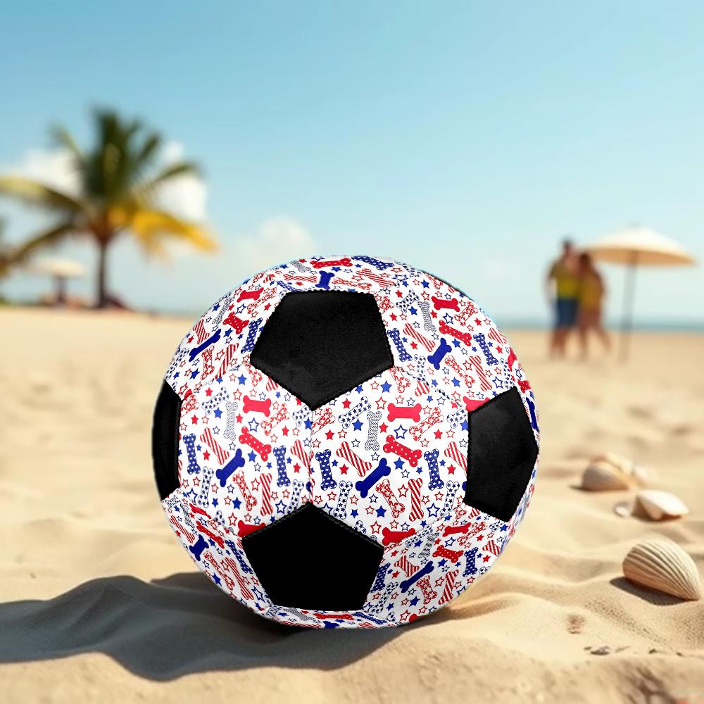 1PC American Flag Bones Soccer Ball Size 5 Football Machine Sewn Indoor/Outdoor Universal Football W120