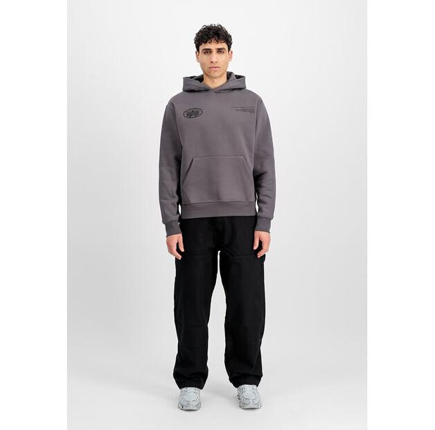Худи Alpha Industries World Logo Backprint Hoodie