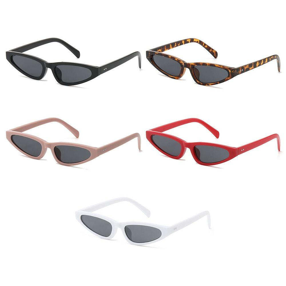 Unique Small Frame Cat Eye Sunglasses for Women Trendy UV Protection Triangle Shades Hip-Hop Sun Glasses Fashion Eyewear