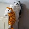 Realistic Simulation Cat Hanging Ornament Animal Figurines Fake Cat Model  Child Gift