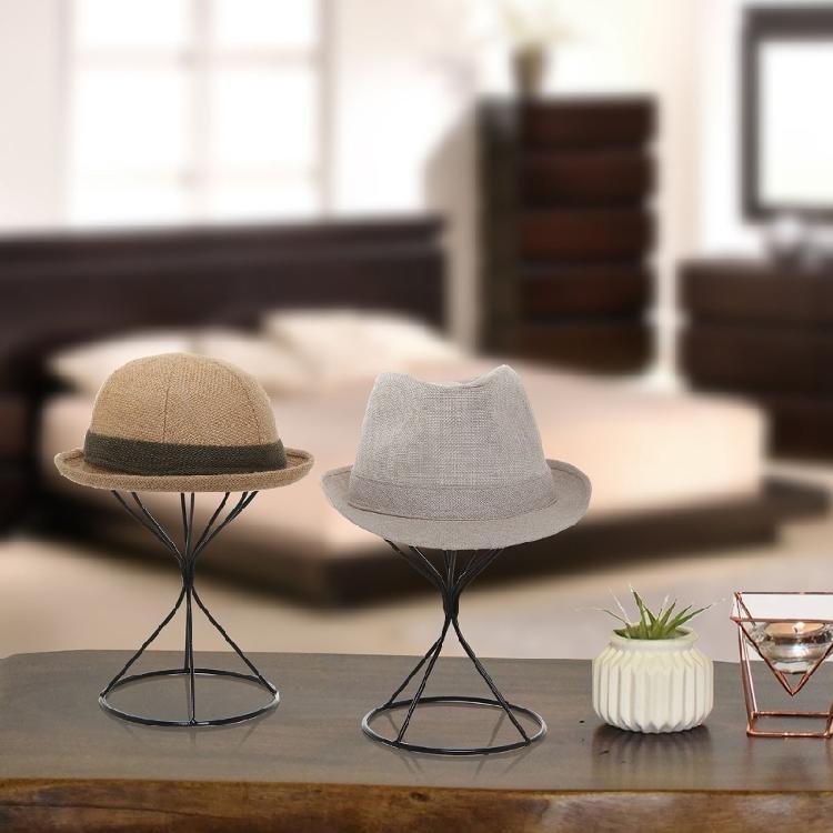 Wig Holder Stand Metal Wig Display Stand Hat Storage Rack for Baseball Caps Hat
