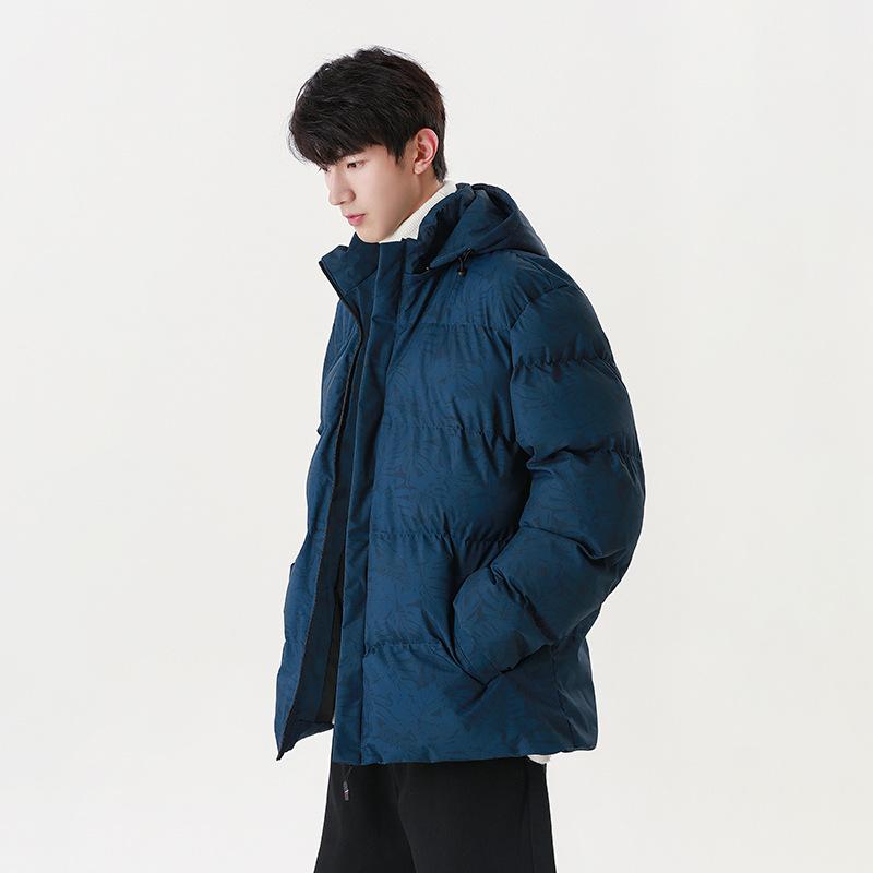 

Новая мужская утепленная куртка-пуховик Maple Leaf, утолщенная, теплая, камуфляжная, со съемной шапкой, для пар, универсальная, высококачественная, молодежная куртка-пуховик 5XL синий