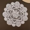 Embroidered Mesh Fabric Lace Placemats - Decorative Mats for Bedside Cabinets, Coffee Tables, or Photo Props.