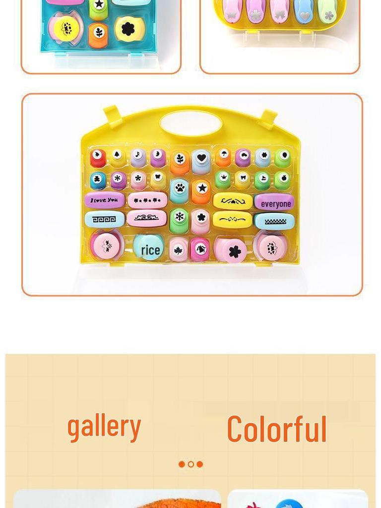 Dětský DIY děrovač papíru: Sada embosovače šetřící námahu pro umělecké projekty v mateřské škole