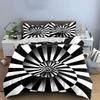 Abstract Spiral Design Décor Set Kid'S And Adults' Bedroom Decor, Exquisite Three-Piece Bedding Set Gift