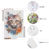 JISHSHAY Diamond Art Set of Cat Bead Advanced 5D Diamond Flower Diamond Beginner Diamond Popular Craft Wall Art 4, 30x40cm, Art, Art, Painting, Art,