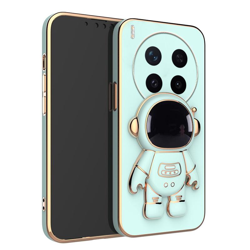 For Vivo X300 Pro Case Shining Astronaut Spaceman Bracket Holder Design Soft Plating For Vivo X300 Back Cover