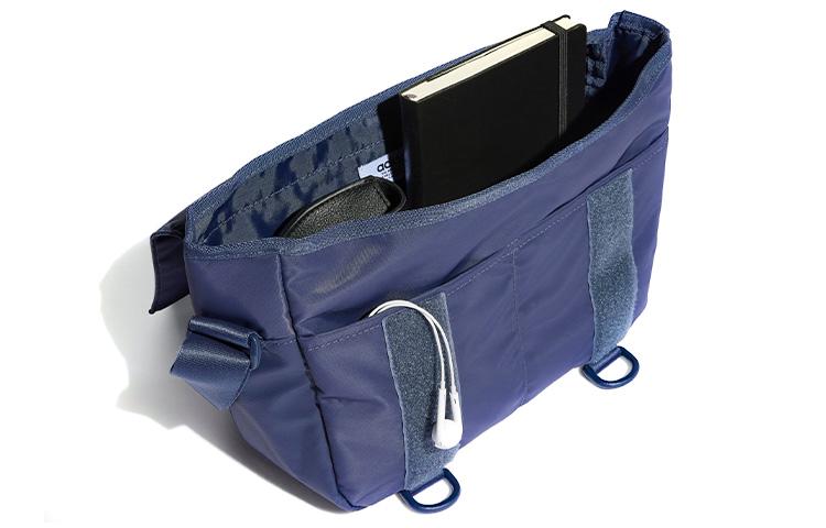 adidas Originales Adidas Originals Bolso de Hombro de Nailon Reciclado, Bolso Cruzado Unisex Azul Marino HD9642