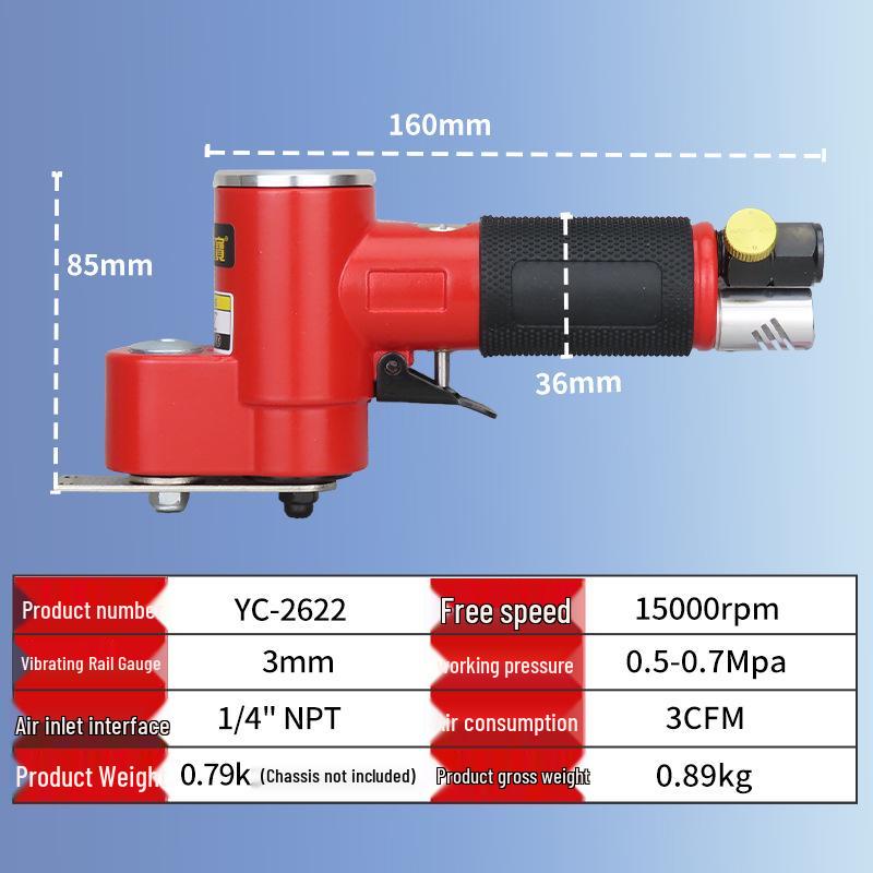 Gaobao Pneumatic Sander/Polisher: Reciprocating Swing Grinder for Small Areas